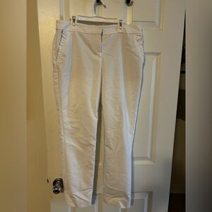 Express Columnist Collection Women's Crisp White Ankle pants